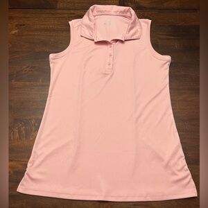 CQC Sports Sleeveless Pink Golf Shirt Women’s Size Large
